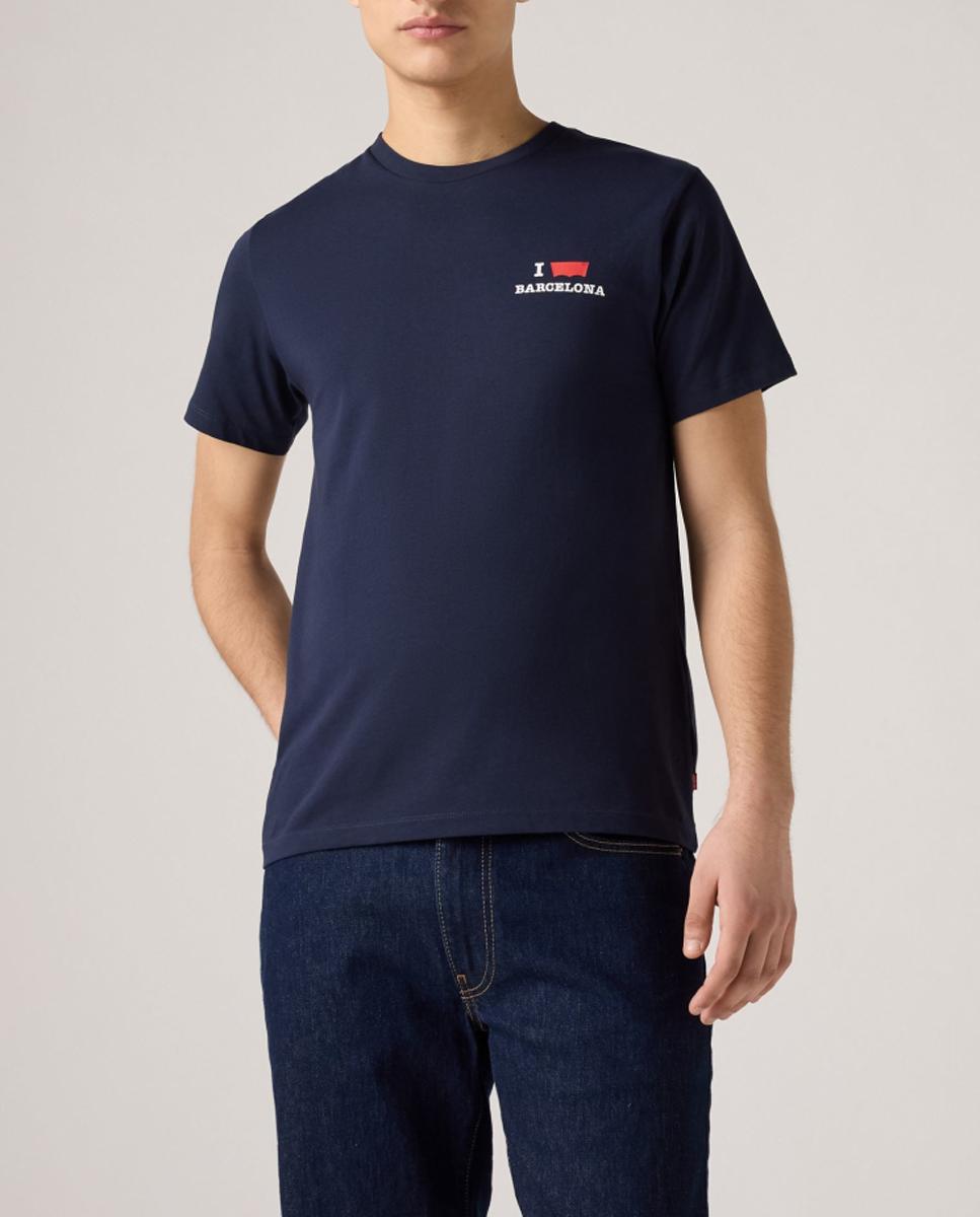 Imagen 0 de Camiseta de hombre de manga corta con cuello redondo