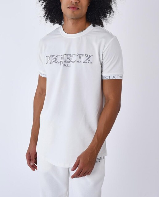 Imagen 0 de Camiseta de hombre con bordado de contorno