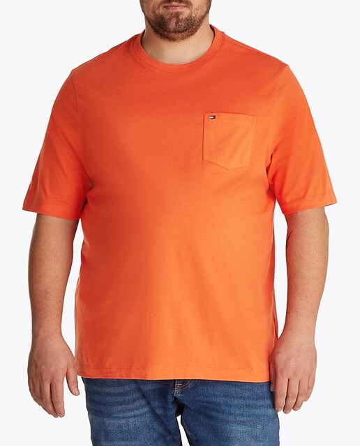 Imagen 0 de Camiseta lisa de caballero con bolsillo tallas grandes