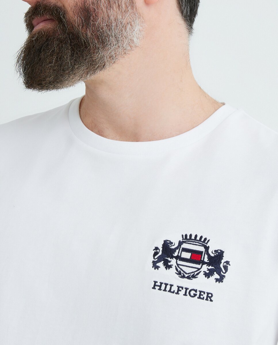 Imagen 0 de Camiseta de manga corta con logo bordado tallas grandes