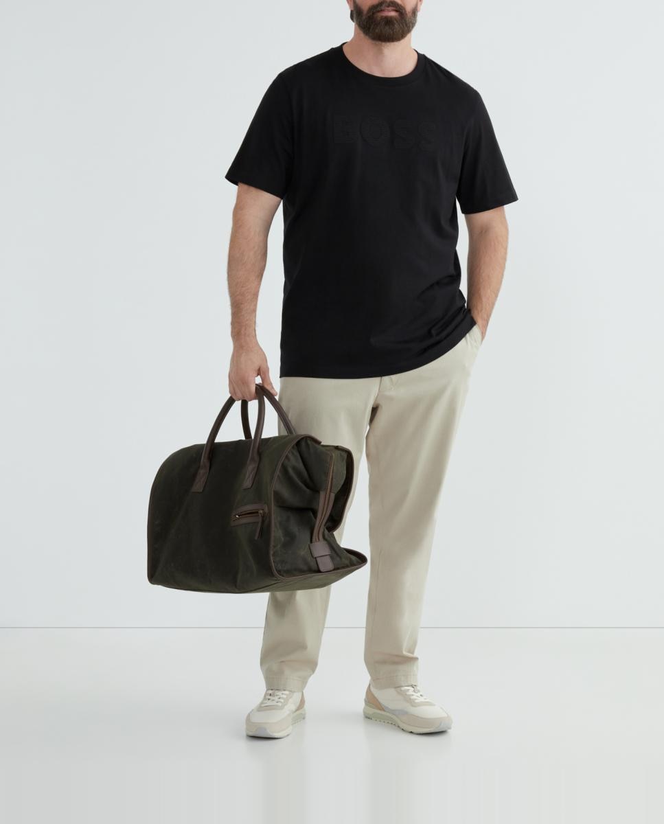Imagen 0 de Camiseta manga corta de hombre con logo BOSS tallas grandes