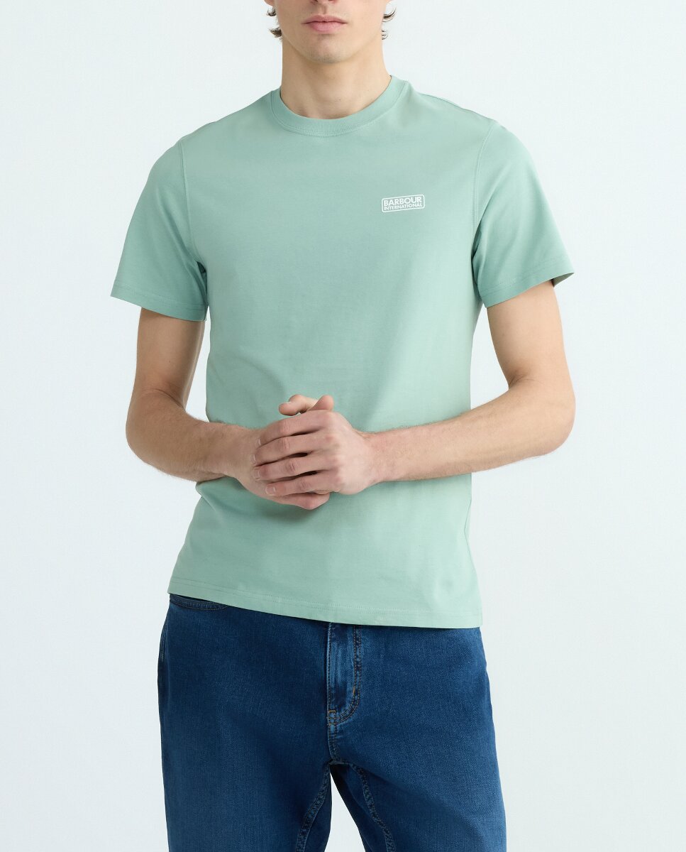 Imagen 0 de Camiseta de hombre básica de manga corta con logo pecho