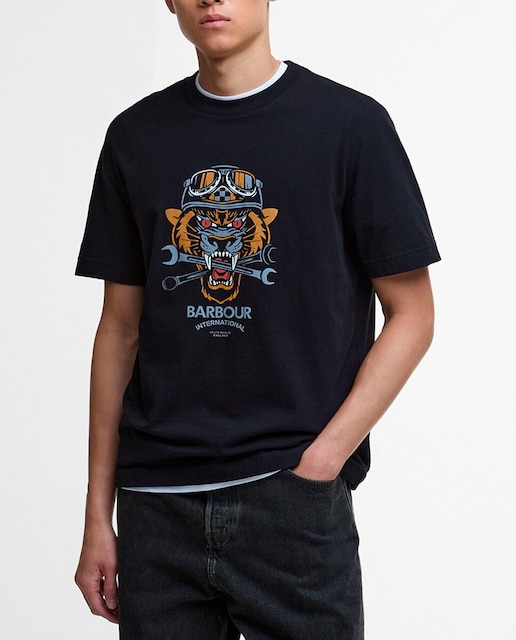 Imagen 0 de Camiseta de hombre de manga corta con grafico en el pecho multicolor