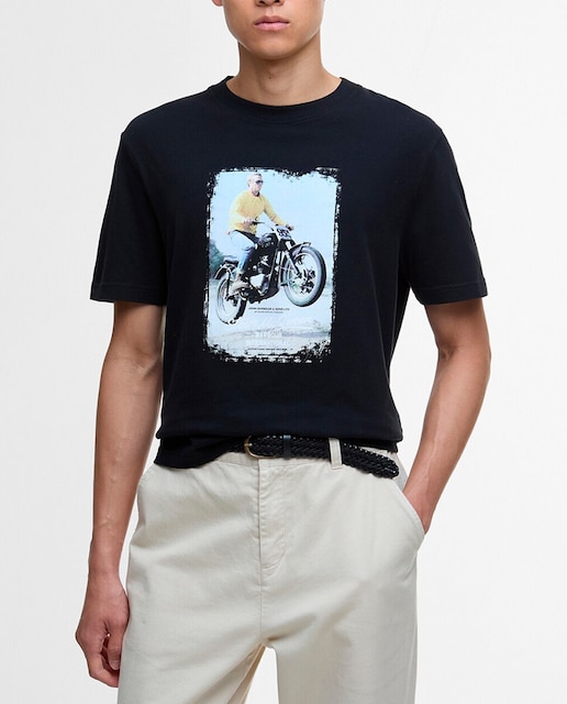 Imagen 0 de Camiseta de hombre de manga corta con estampado grafico de Steve McQueen el pecho