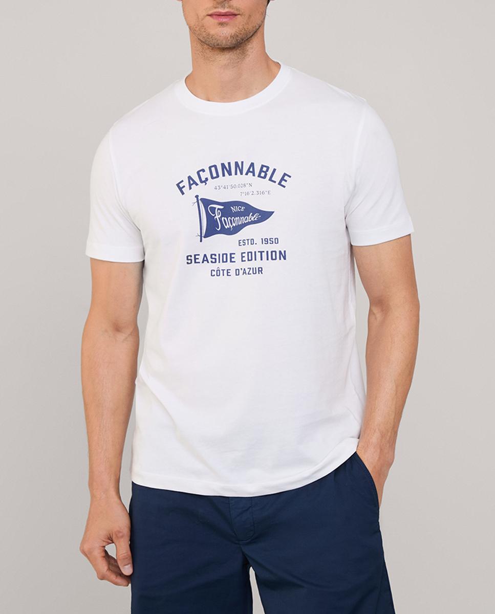 Imagen 0 de Camiseta de hombre manga corta con estampado  bandera