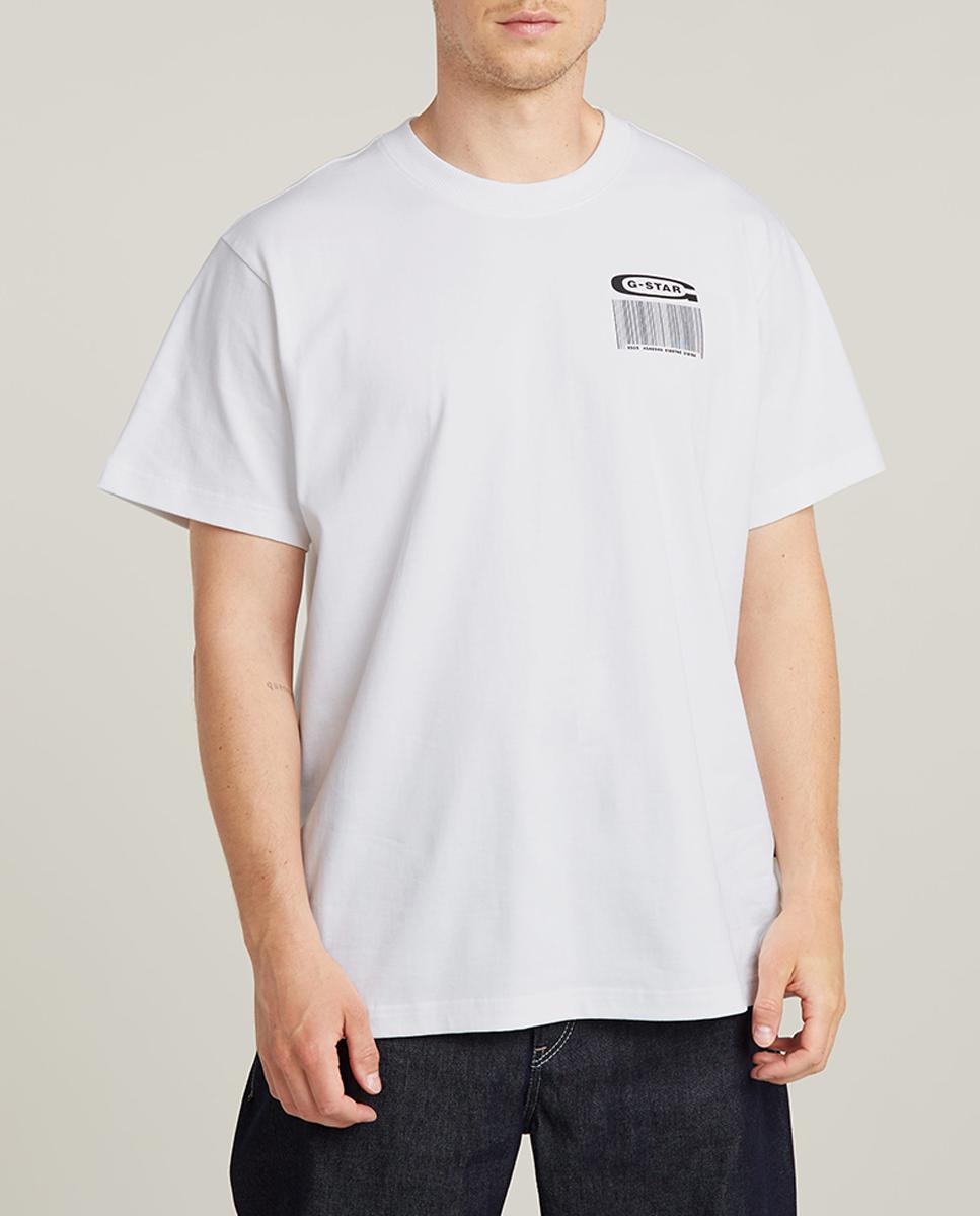 Imagen 0 de Camiseta de algodón ecológico Barcode Back de hombre