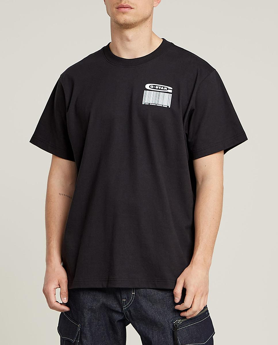 Imagen 0 de Camiseta de algodón ecológico Barcode Back de hombre