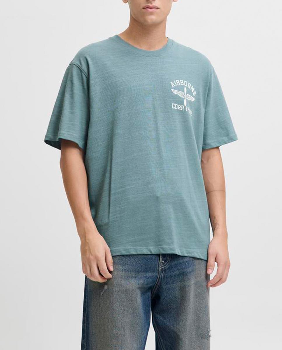 Imagen 0 de Camiseta de hombre manga corta con print frontal