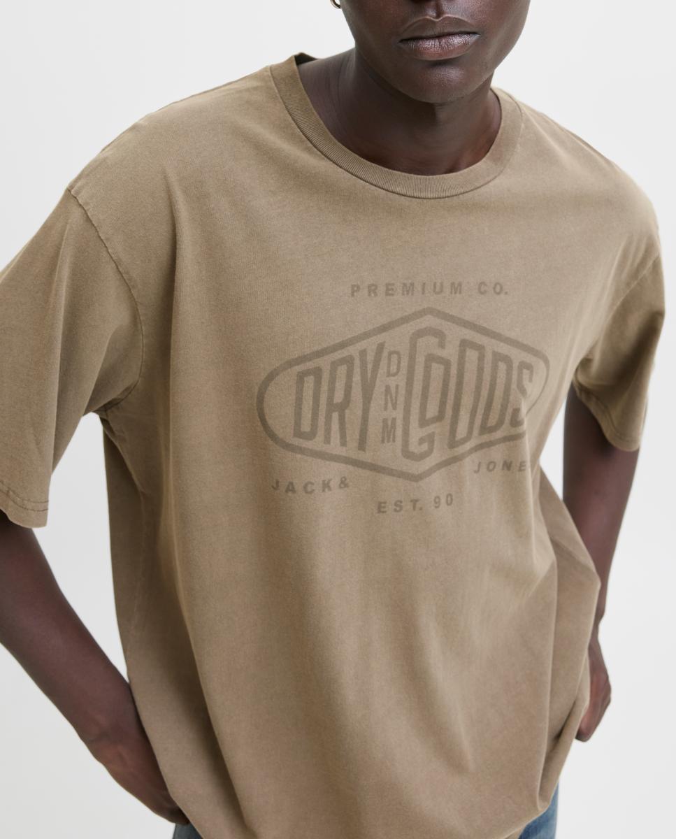 Imagen 0 de Camiseta de hombre manga corta con print frontal