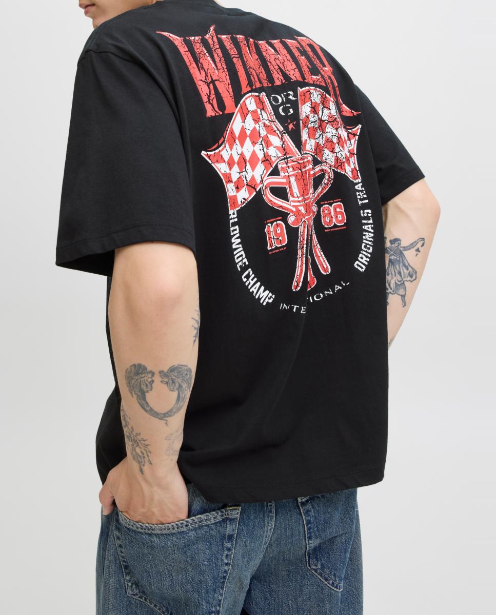 Imagen 0 de Camiseta de hombre manga corta con print frontal