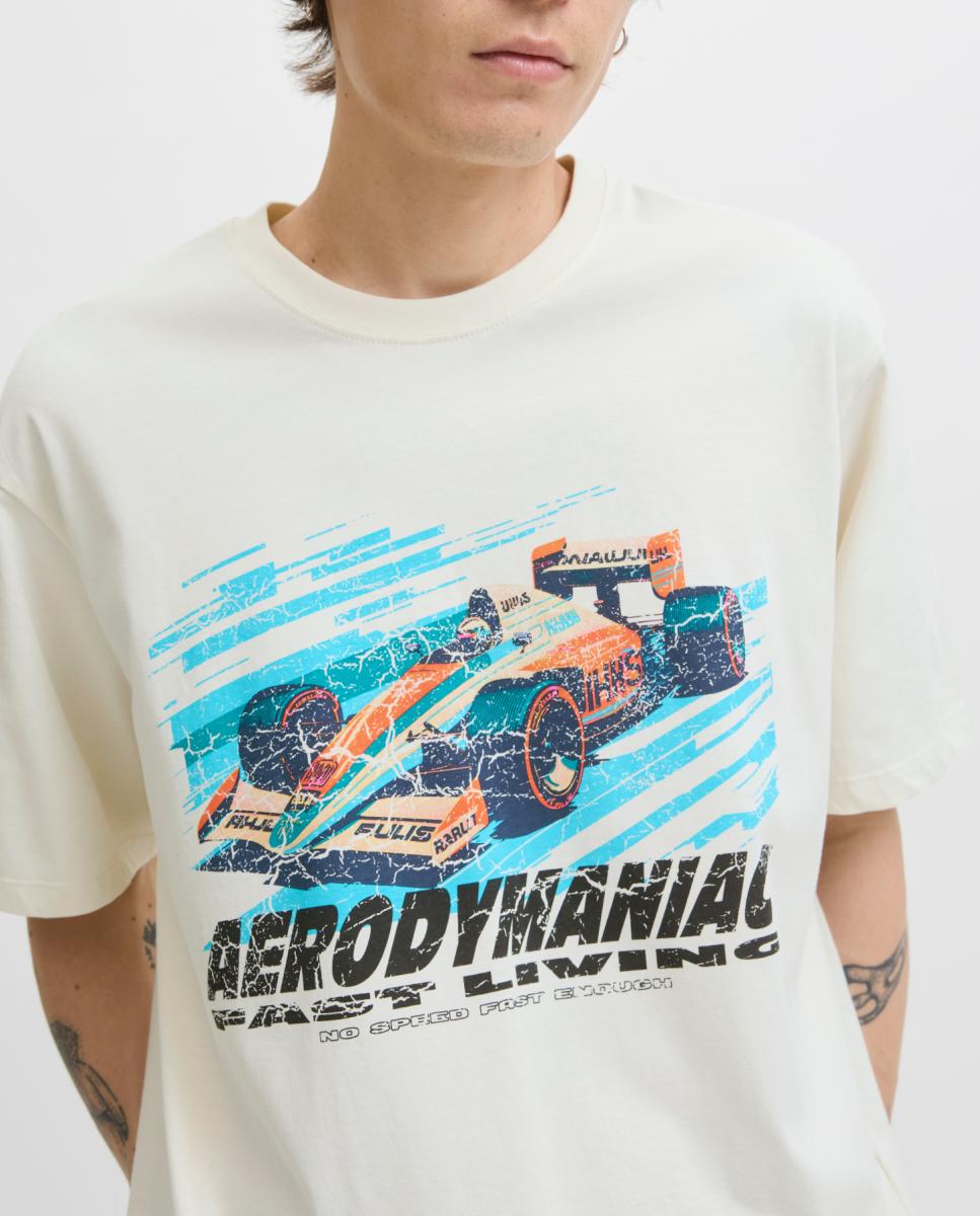 Imagen 0 de Camiseta de hombre manga corta con print frontal
