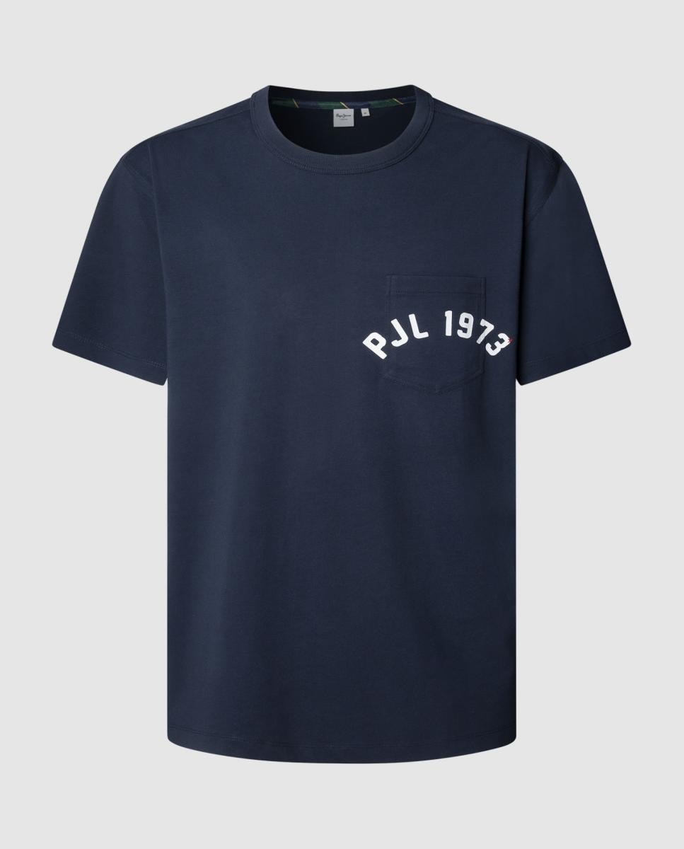 Imagen 0 de Camiseta de hombre con bolsillo delantero y corte holgado