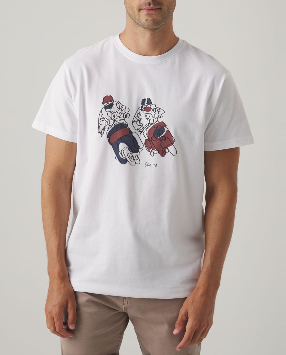 Imagen 0 de CAMISETA MOTO RACER BLANCO