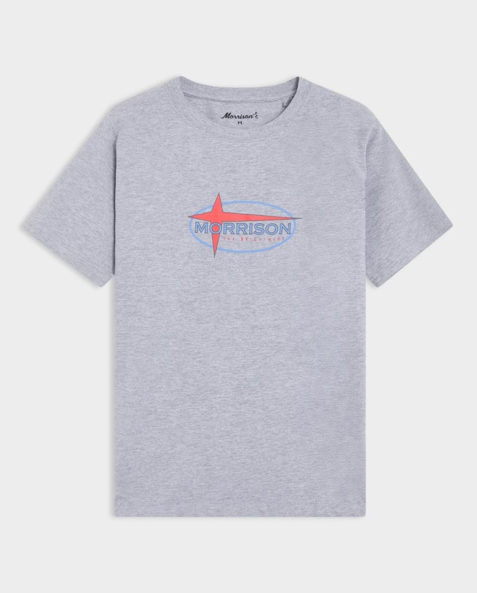 Imagen 0 de Camiseta de hombre de manga corta y estampación frontal