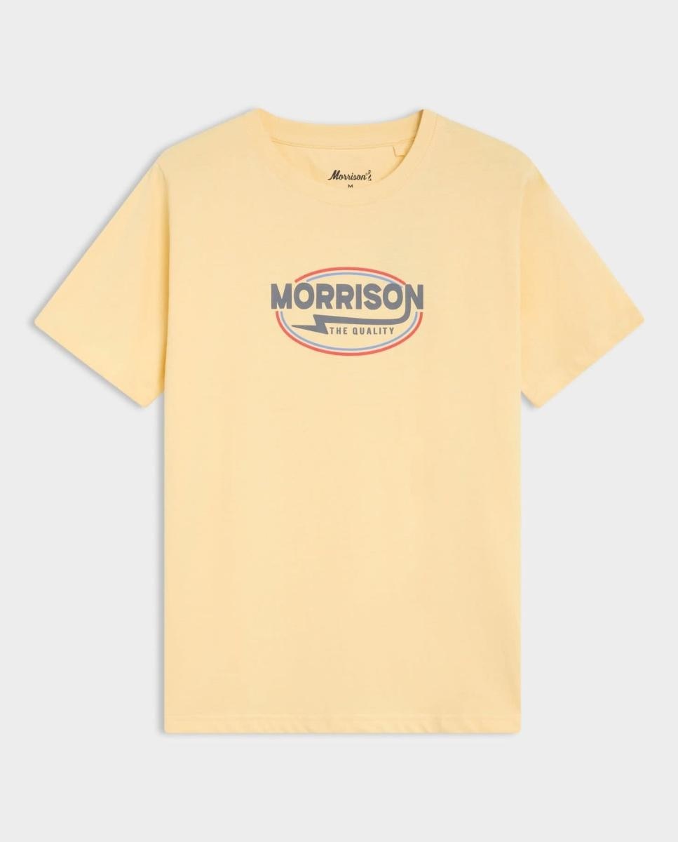 Imagen 0 de Camiseta de hombre de manga corta y estampación frontal
