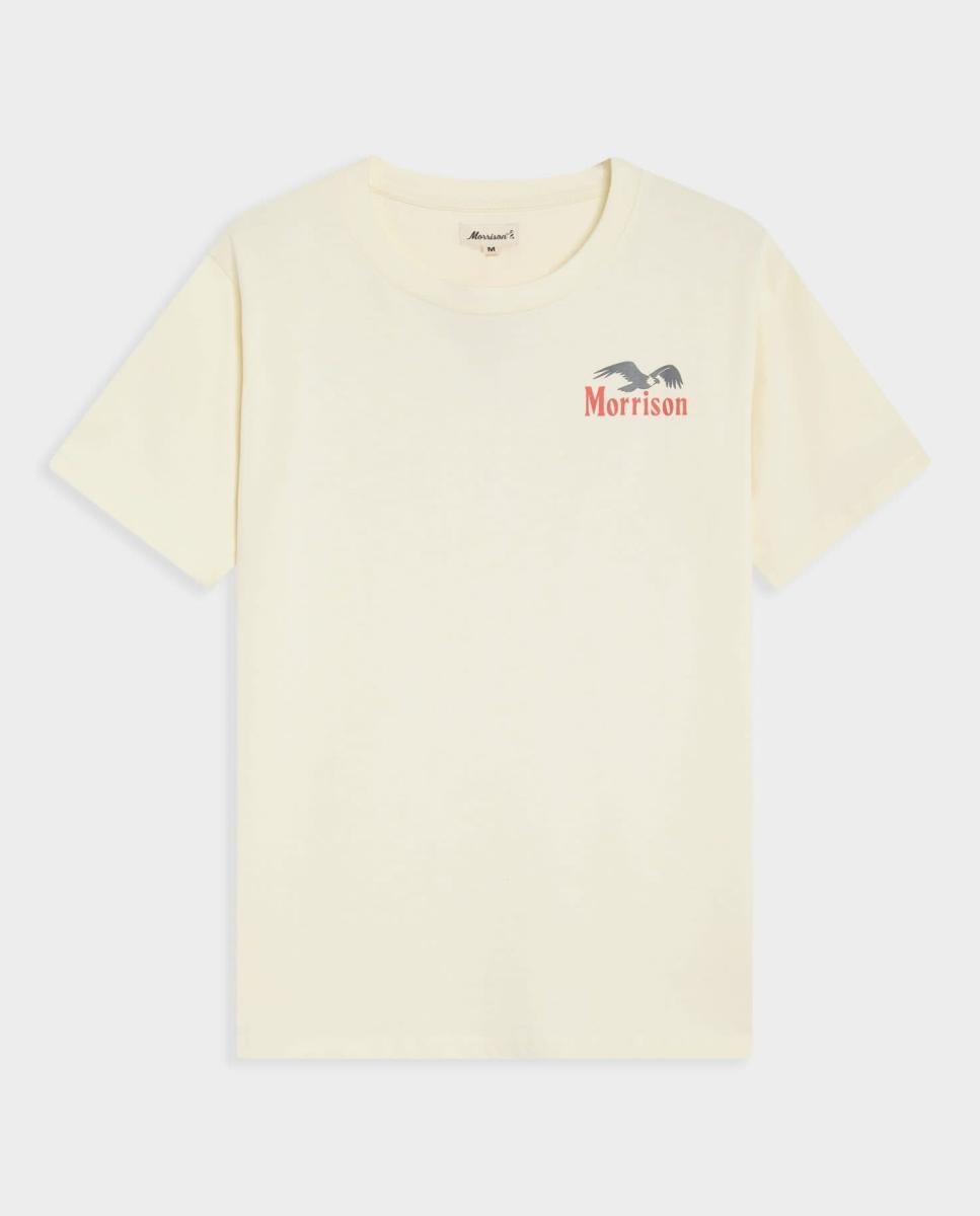 Imagen 0 de Camiseta de hombre de manga corta y doble estampación