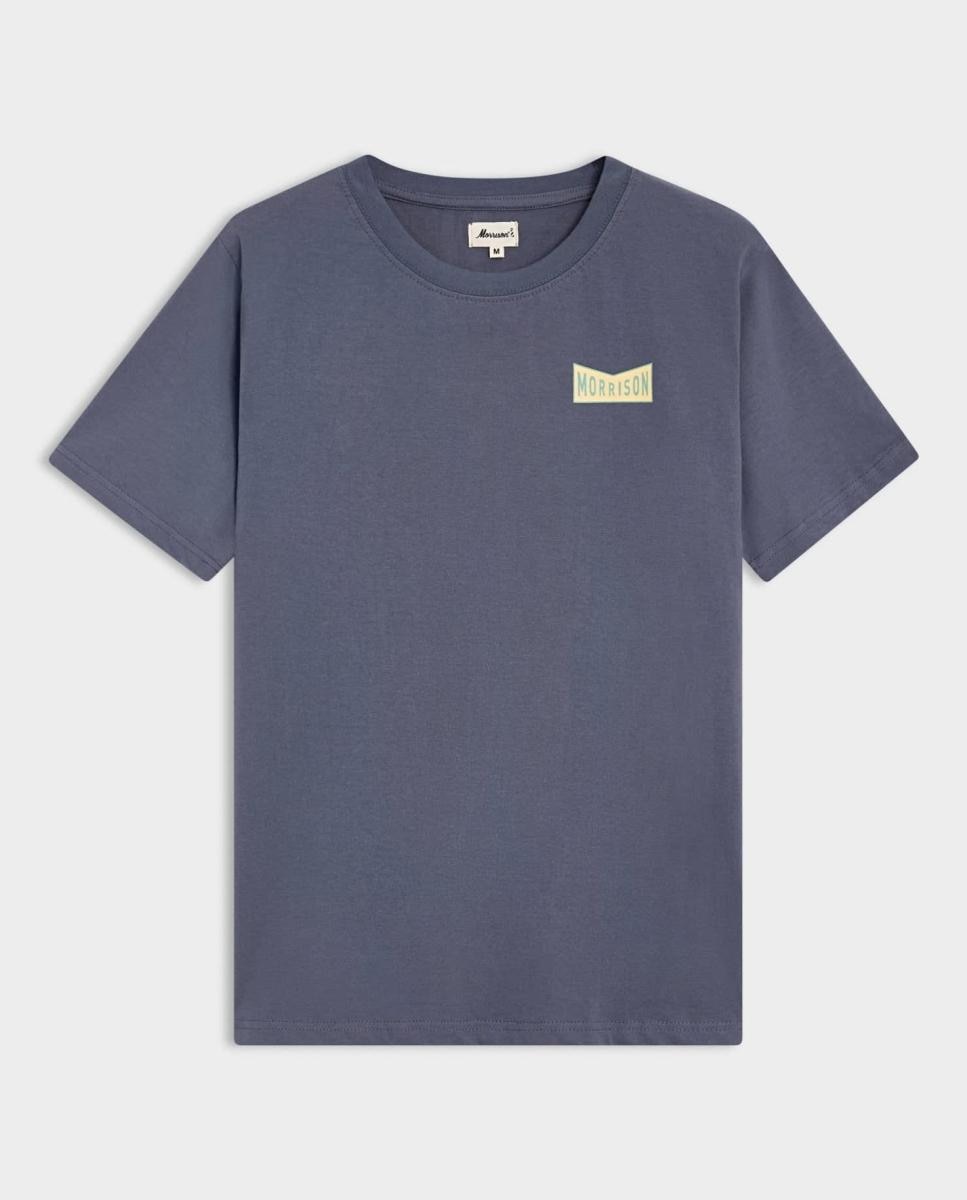 Imagen 0 de Camiseta de hombre de manga corta y doble estampación