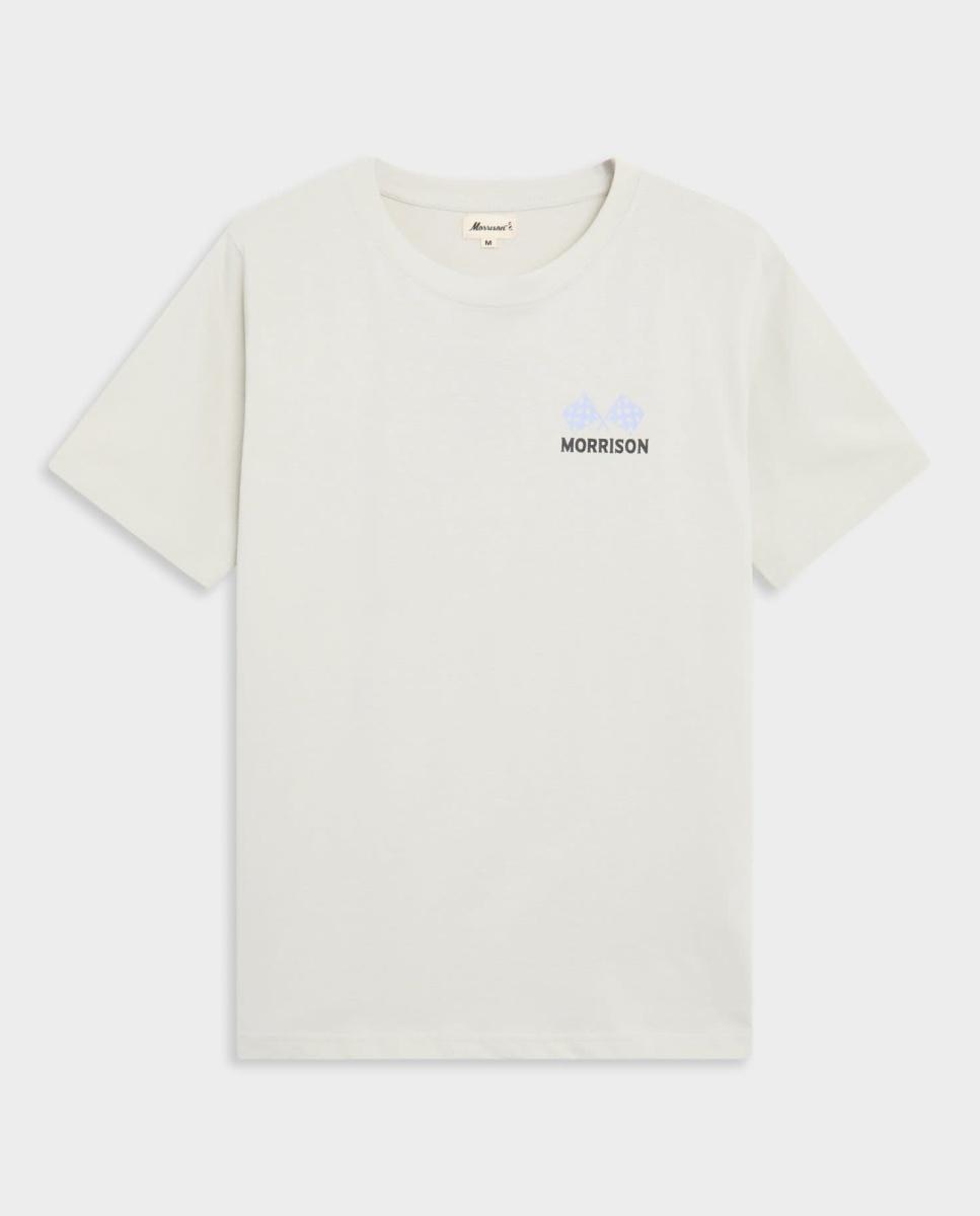 Imagen 0 de Camiseta de hombre de manga corta y doble estampación