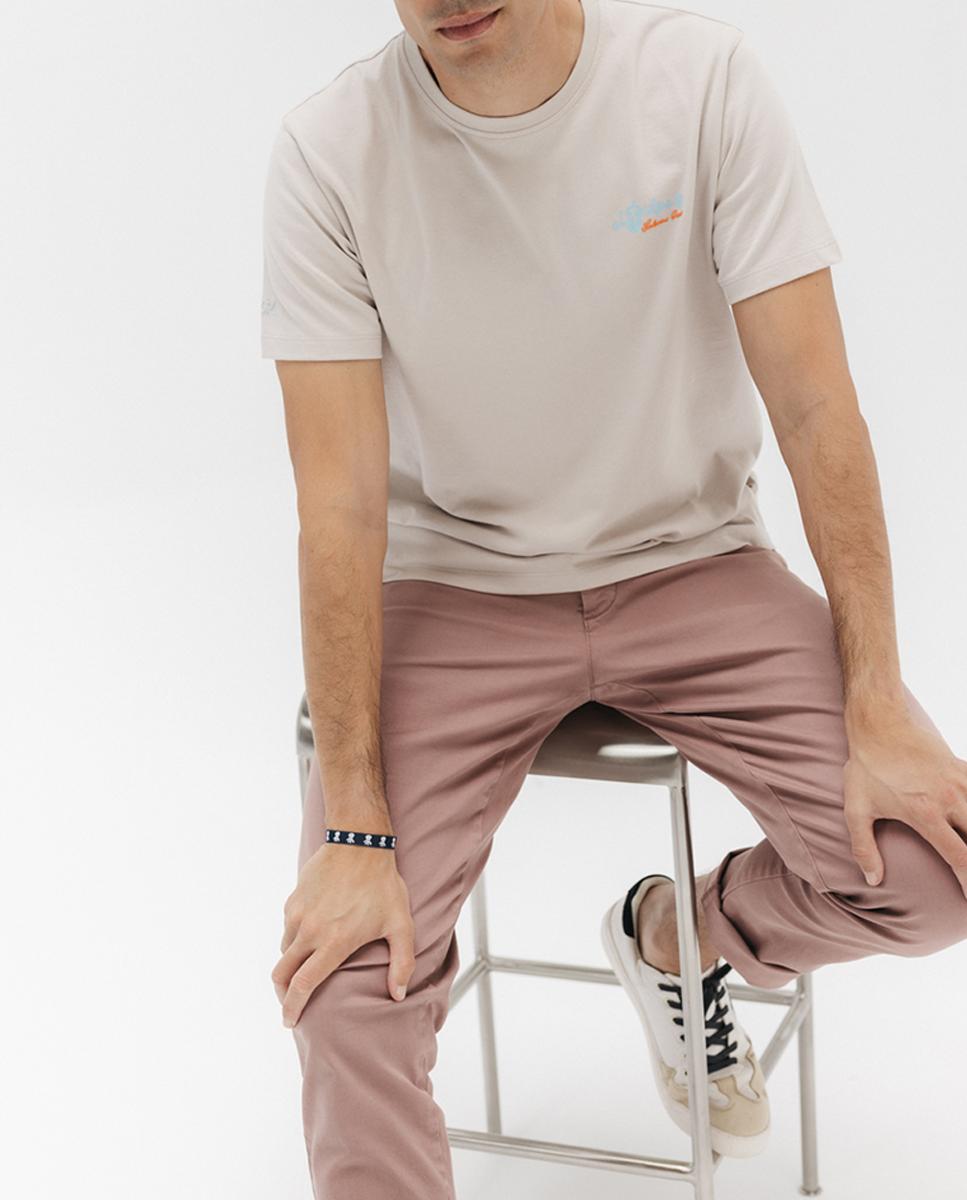 Imagen 0 de Camiseta de hombre de manga corta con estampado en la espalda