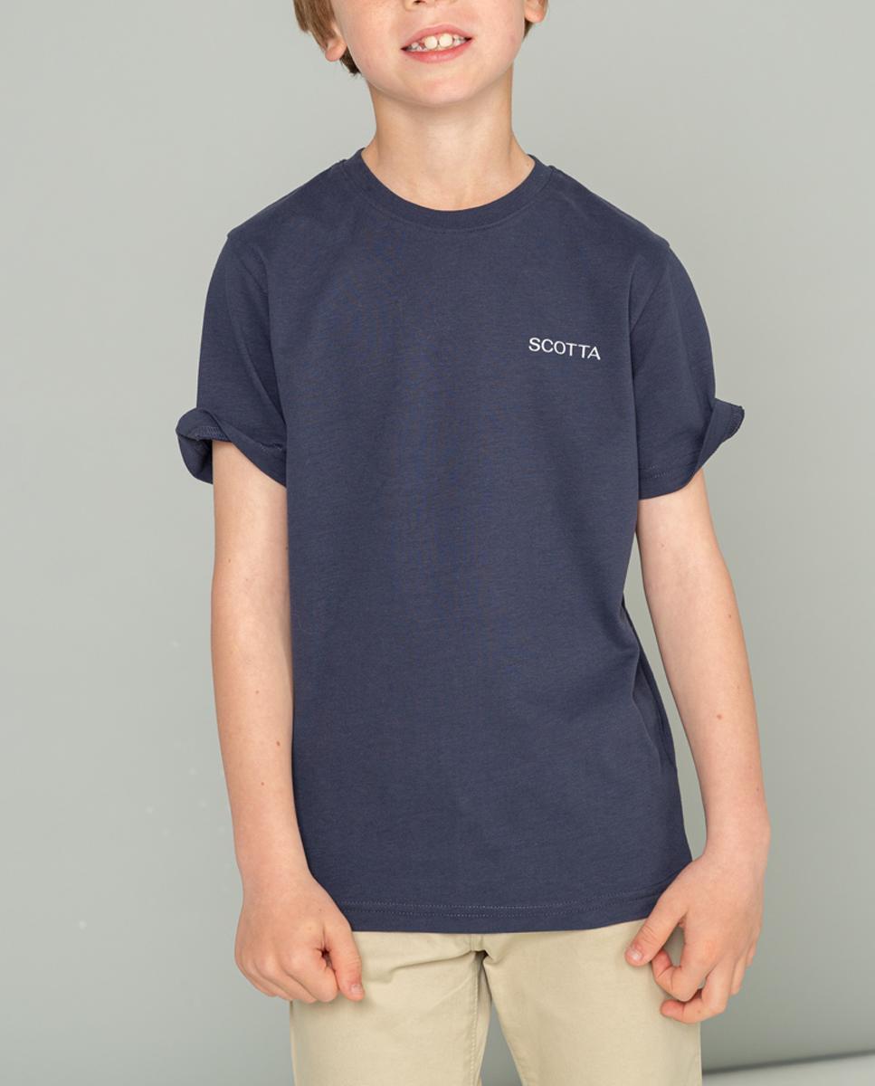 Imagen 0 de CAMISETA NIÑO LOGO DESGASTADO AZUL