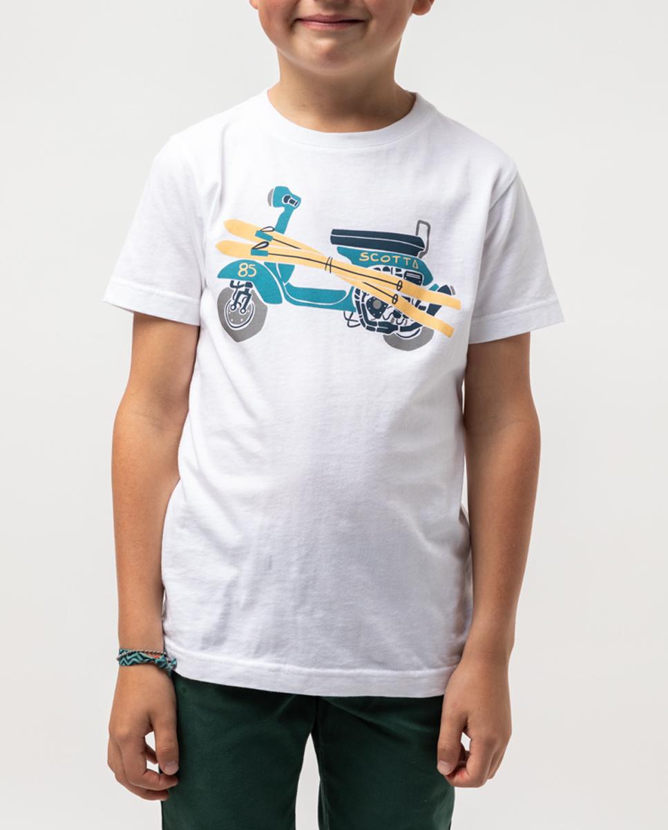 Imagen 0 de Camiseta niño moto ski blanco