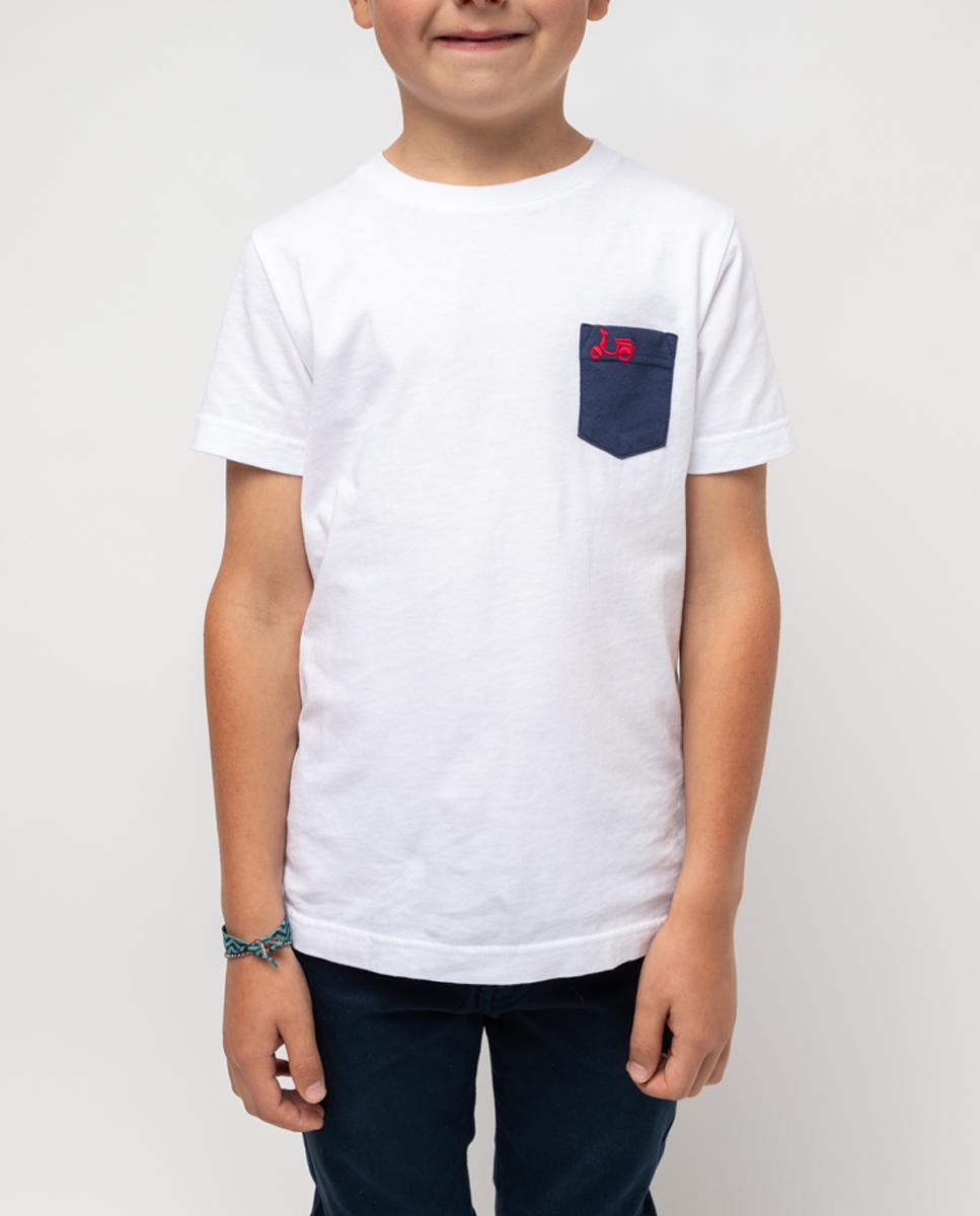 Imagen 0 de Camiseta niño helmet pocket blanco