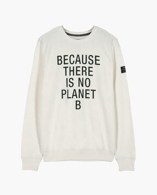 Imagen 0 de Sudadera de hombre con cuello redondo y print frontal.