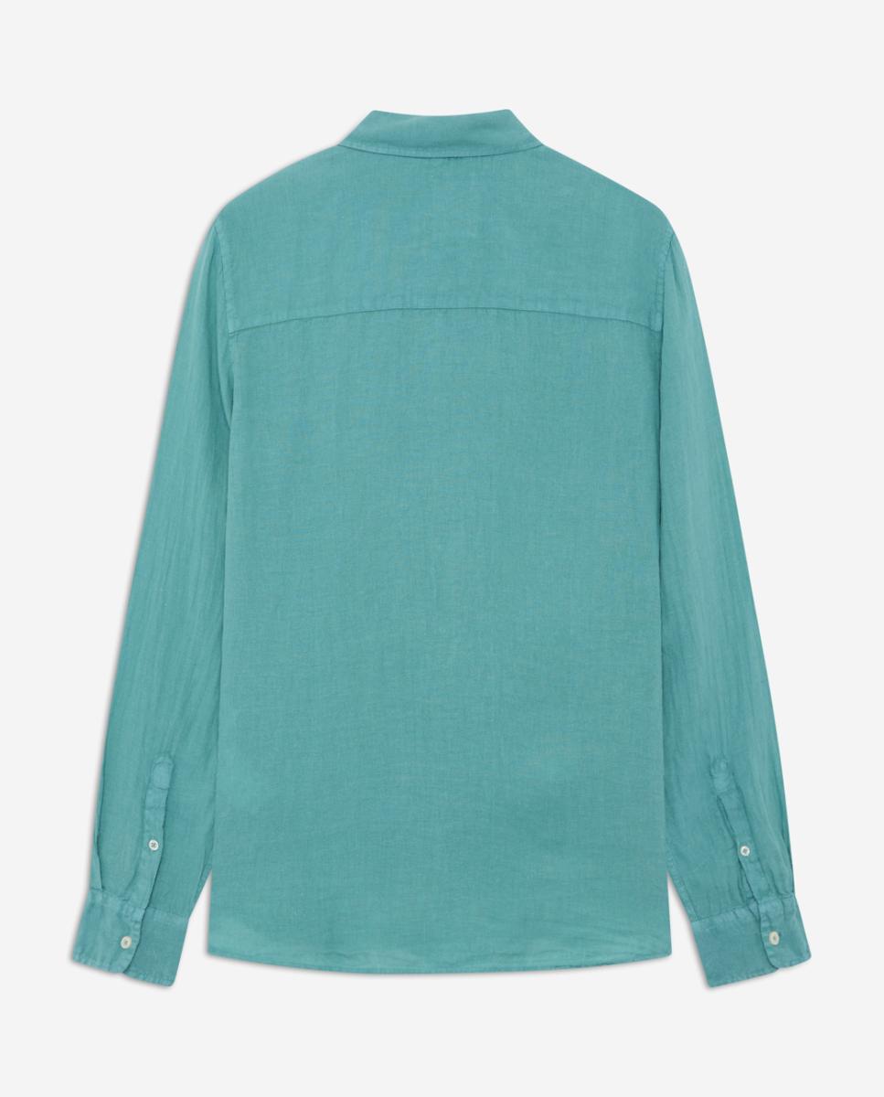 Imagen 0 de Camisa de cuello abotonado y cierre frontal con botones.