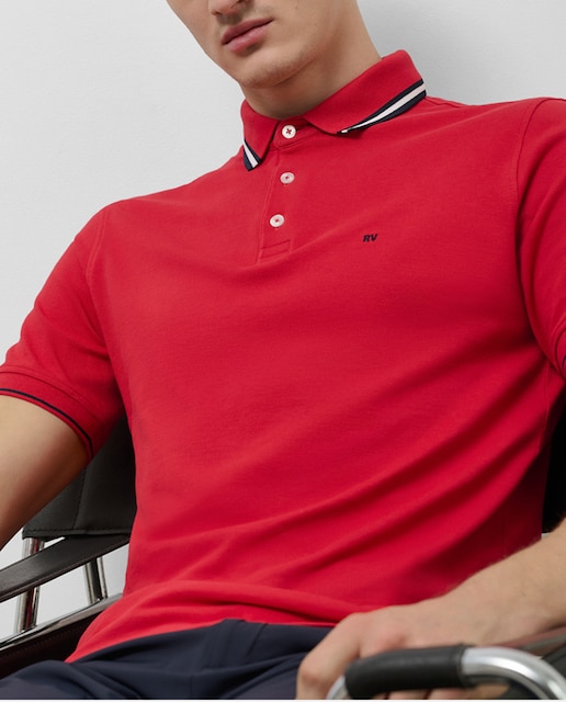 Imagen 0 de Polo piqué de hombre manga corta