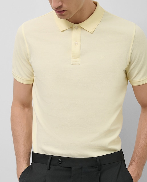 Imagen 0 de Polo piqué tintado de hombre manga corta