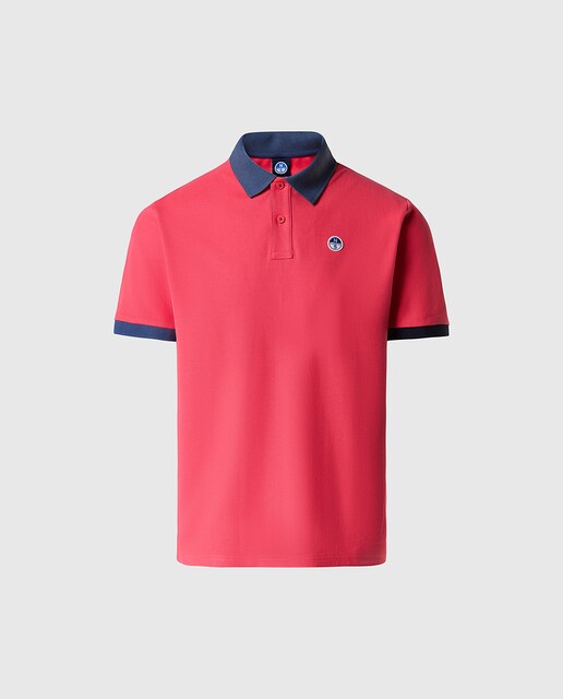 Imagen 0 de Polo de hombre en algodón orgánico manga corta