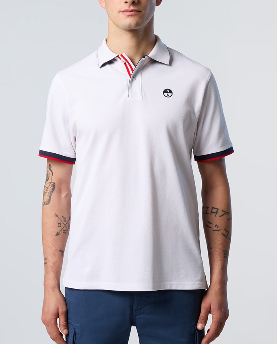 Imagen 0 de Polo de hombre en algodón orgánico manga corta