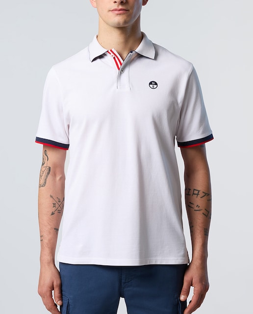Imagen 0 de Polo de hombre en algodón orgánico manga corta