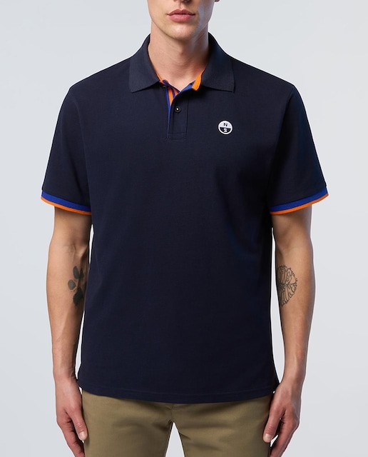 Imagen 0 de Polo de hombre en algodón orgánico manga corta