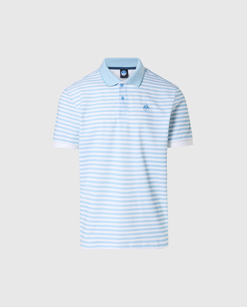 Imagen 0 de Polo de hombre en algodón orgánico manga corta