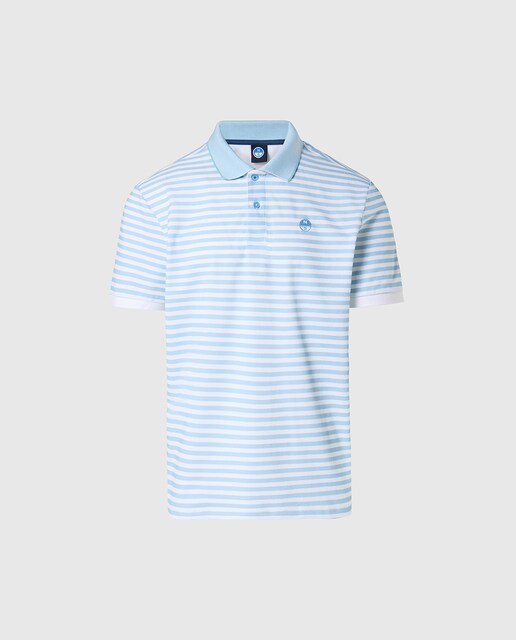 Imagen 0 de Polo de hombre en algodón orgánico manga corta