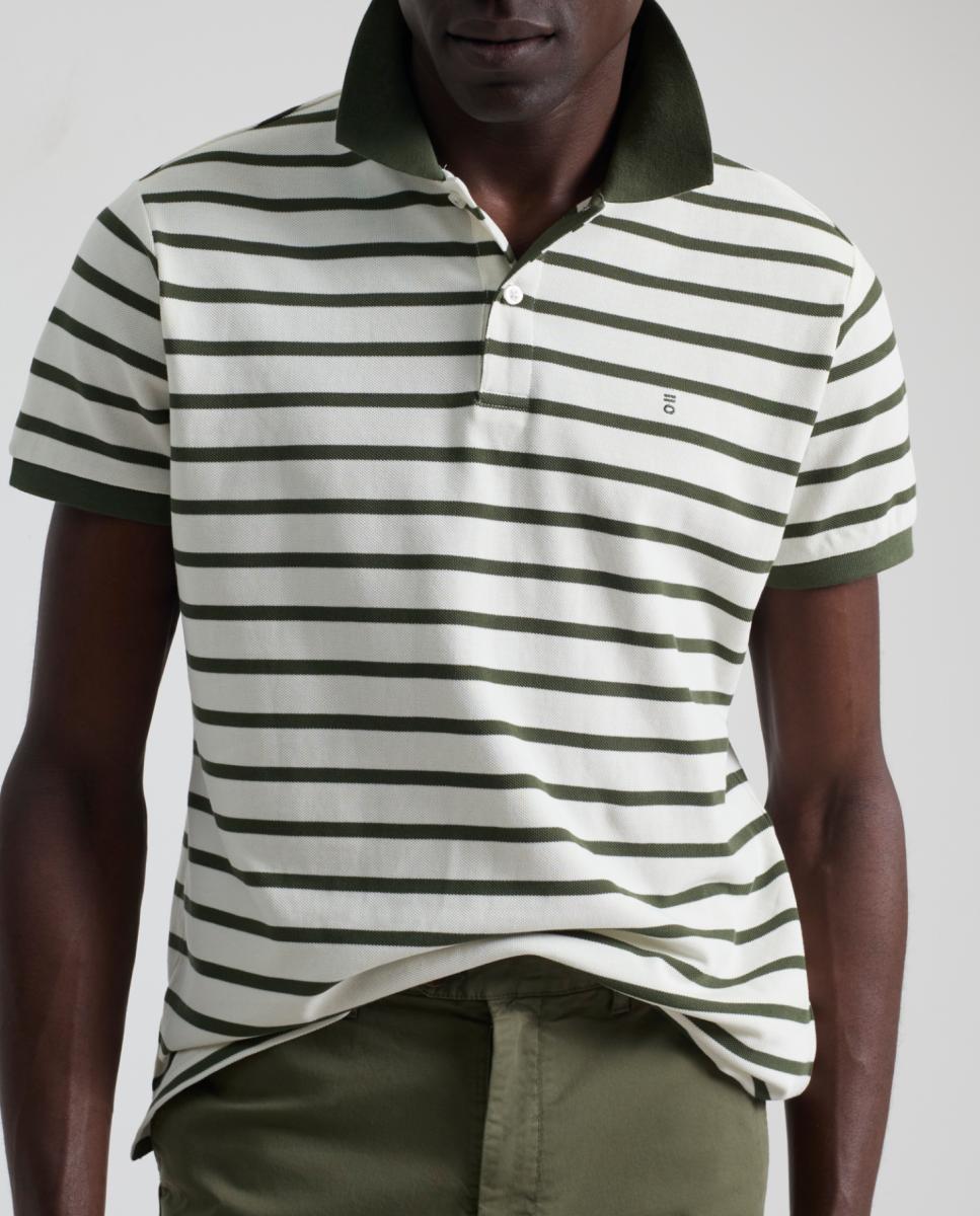Imagen 0 de Polo rayas cuello contraste