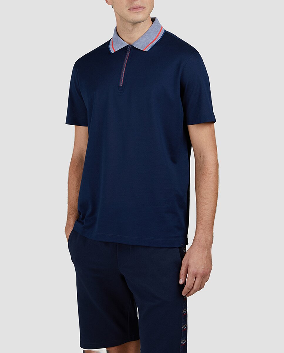 Imagen 0 de Polo de hombre manga corta ribete cuello