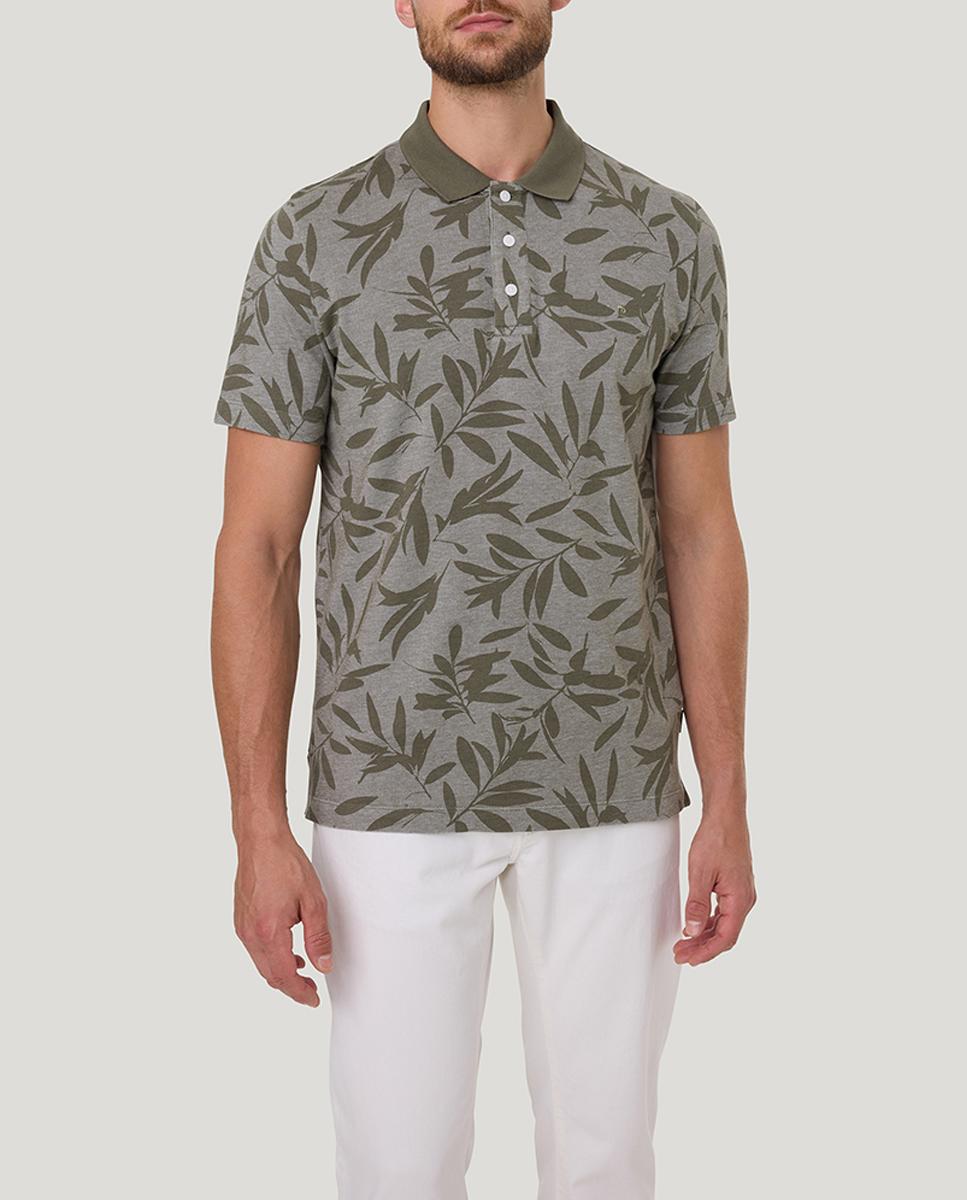 Imagen 0 de Polo de hombre en piqué y con estampado flores