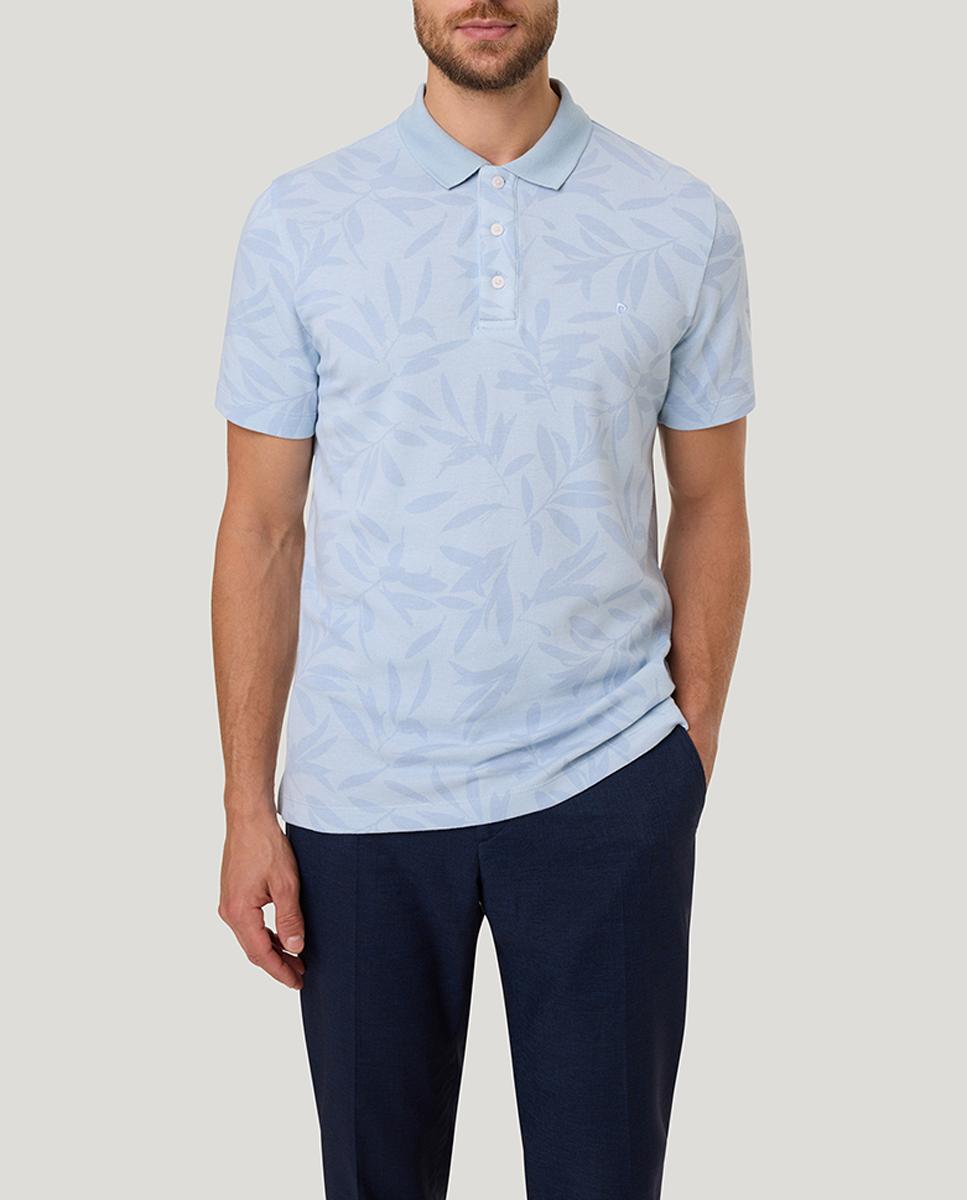 Imagen 0 de Polo de hombre en piqué y con estampado flores