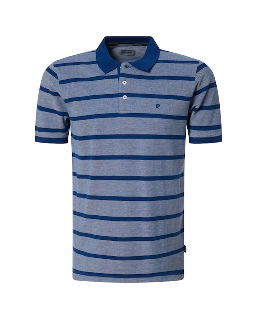 Imagen 0 de Polo de hombre en piqué y con rayas a tono