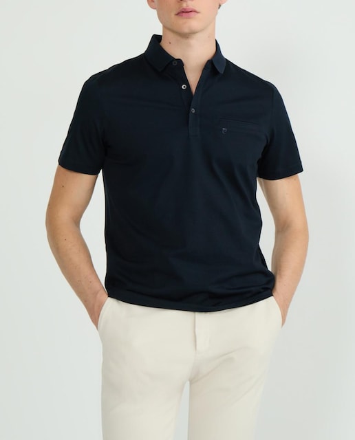 Imagen 0 de Polo de hombre en algodón mercerizado liso