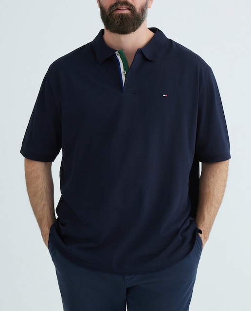 Imagen 0 de Polo de manga corta con logo bordado en el pecho tallas grandes