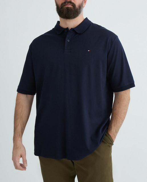 Imagen 0 de Polo de manga corta con logo bordado en el pecho tallas grandes