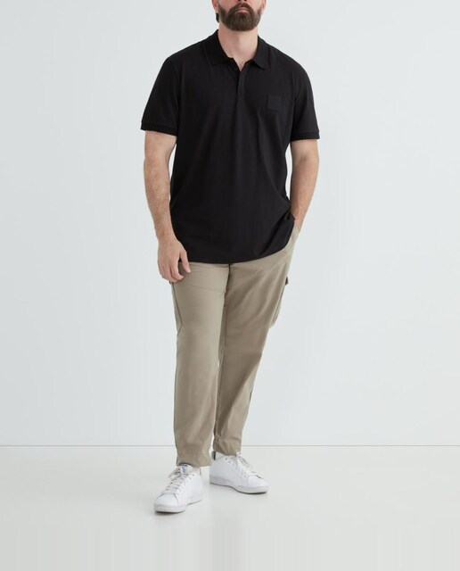 Imagen 0 de Camiseta manga corta de hombre con logo BOSS en pecho tallas grandes