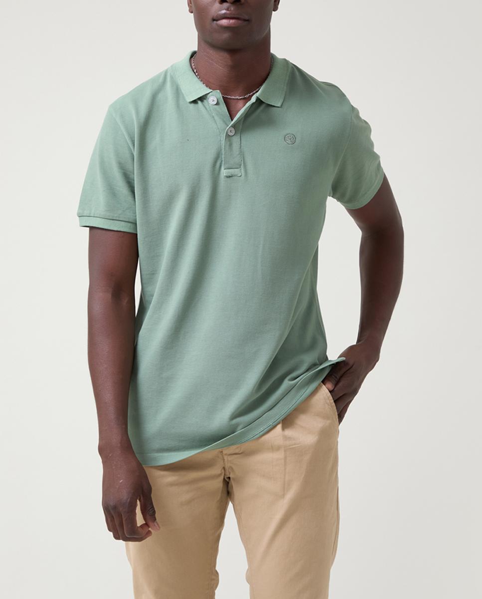 Imagen 0 de Polo de hombre liso con logo al tono