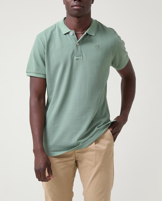 Imagen 0 de Polo de hombre liso con logo al tono
