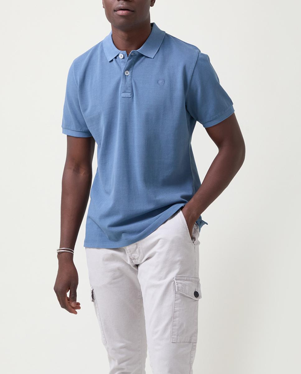 Imagen 0 de Polo de hombre liso con logo al tono