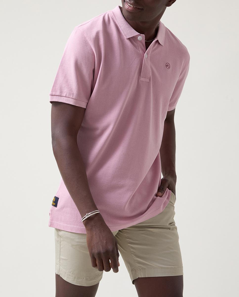 Imagen 0 de Polo de hombre liso con logo al tono