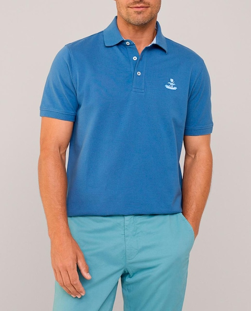 Imagen 0 de Polo de hombre liso con logo birdie bordado